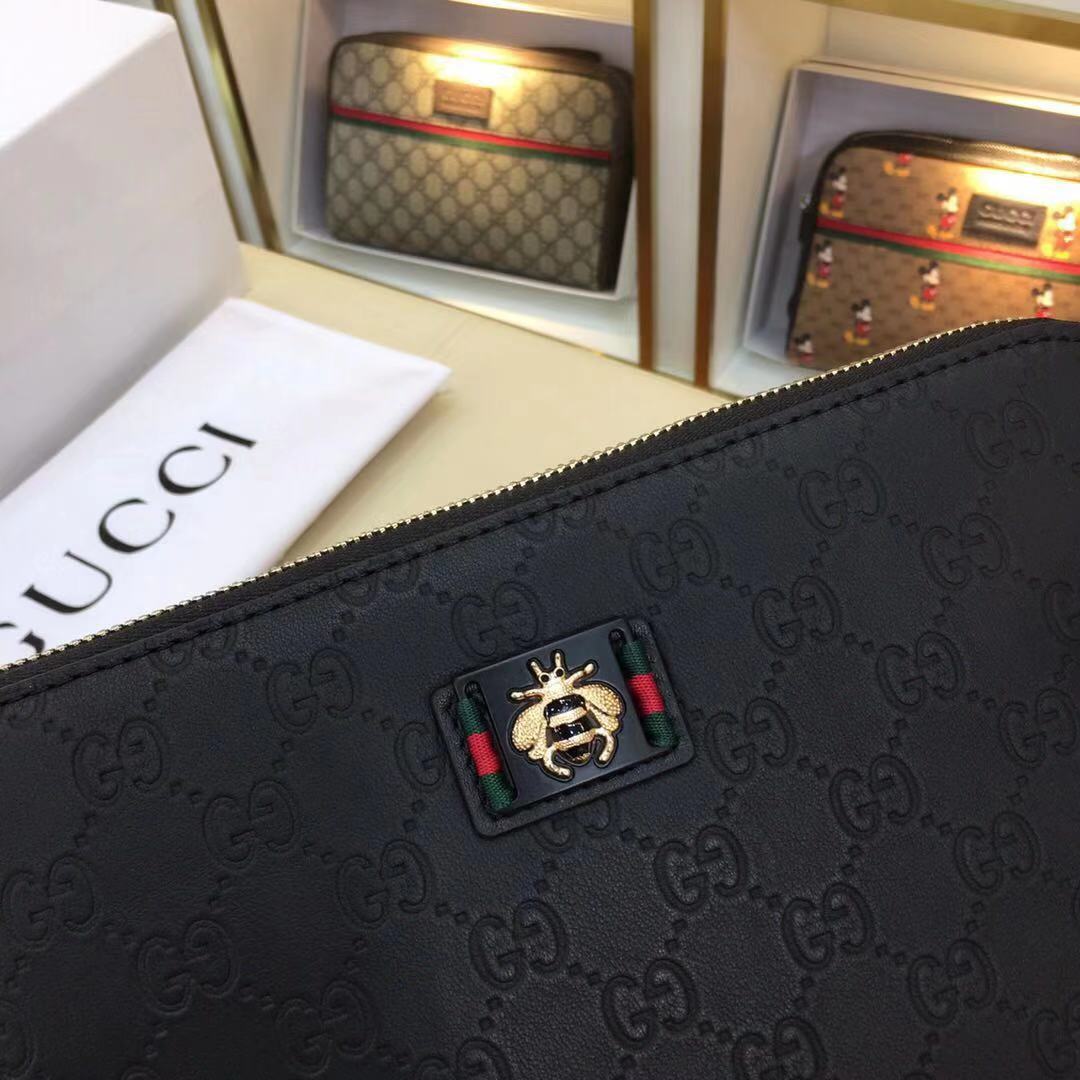 Clutch Cầm Tay Nam Khóa Số Gucci VG01 - Hàng Hiệu Siêu Cấp