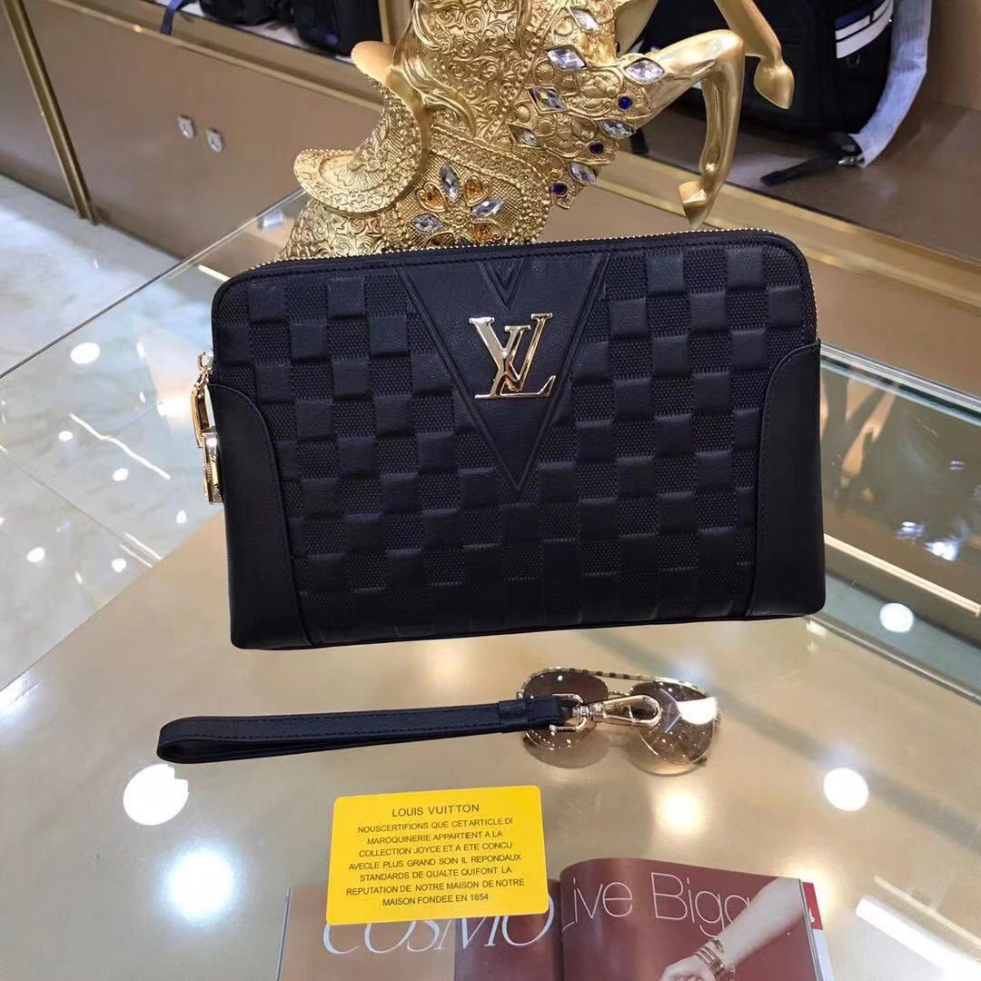 Clutch cầm tay khóa số Louis Vuitton - Ví Cầm Tay Nam Cao Cấp