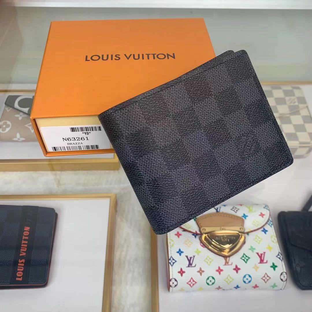 Ví Da Nam Louis Vuitton 2 Màu BLV05  Hàng Hiệu Siêu Cấp