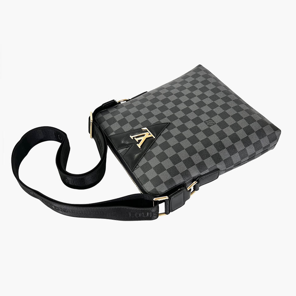 Louis Vuitton Duo Messenger Black in Leather with Blacktone  US